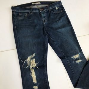 J BRAND Torn DKV Distressed Jeans